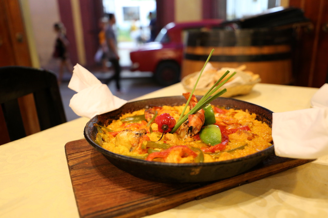 Seafood paella, Restaurants in Cuba, Havana