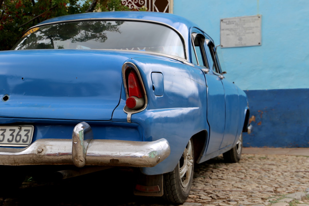 Travelling to Cuba, Vintage car, Trinidad, Cuba